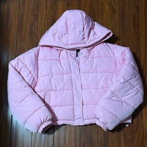 Forever 21 Pink Puffer Coat